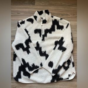 H&M Sherpa Quarter Zip Size L